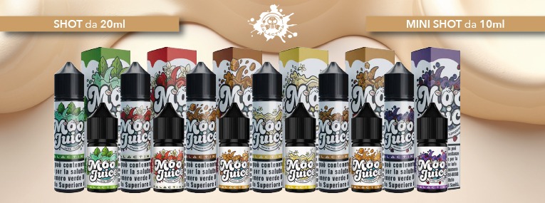 Moo Juice Shot 20ml e Mini SHot 10ml Galactika